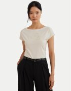 Lauren Ralph Lauren Тишърт 200963933001 Екрю Relaxed Fit