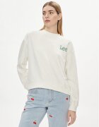 Lee Суитшърт Essential 112350242 Екрю Relaxed Fit
