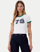 Levi's Тишърт Graphic Ringer A3523-0142 Бял Slim Fit