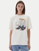Levi's Тишърт Graphic Tabor 001MX-0007 Екрю Regular Fit