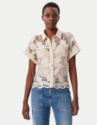 Lola casademunt Риза MS2515008 Екрю Relaxed Fit