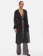 Lola casademunt Тренч MS2502018 Черен Regular Fit
