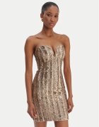 Marciano Guess Коктейлна рокля 6RGK00 6357A Златист Slim Fit