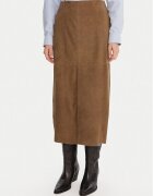 MAX&Co. Кожена пола Guelfi 2526406011200 Straight Fit