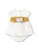Mayoral Елегантна рокля 1860 Бял Regular Fit