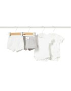 Mayoral Комплект 2 чифта боди и шорти 1630 Бял Regular Fit