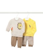 Mayoral Комплект от 2 чифта спортни панталони и 2 блузи 1628 Бежов Regular Fit