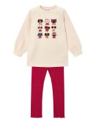 Mayoral Комплект суитшърт и клин 4722 Червен Regular Fit