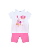 Mayoral Комплект тишърт и панталонки 3708 Розов Regular Fit