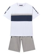 Mayoral Комплект тишърт и панталонки 6688 Сив Regular Fit