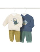 Mayoral komplet_2_par_spodni_dresowych_i_2_bluz 2639 Зелен Regular Fit