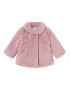 Mayoral Кожено палто 2434 Розов Regular Fit