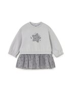 Mayoral Плетена рокля 2912 Сив Regular Fit