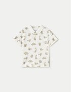 Mayoral Тениска с яка и копчета 1109 Regular Fit