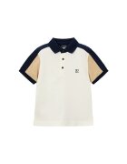 Mayoral Тениска с яка и копчета 3109 Бял Regular Fit