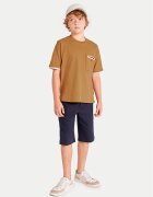 Mayoral Тишърт 6004 Кафяв Regular Fit