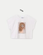 Mayoral Тишърт 6021 Екрю Relaxed Fit