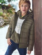 Mayoral Зимно яке 7458 Кафяв Regular Fit