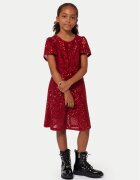 MICHAEL KORS KIDS Елегантна рокля R30168 M Червен Regular Fit