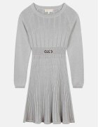 MICHAEL KORS KIDS Плетена рокля R30169 D Сив Regular Fit