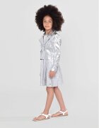 MICHAEL KORS KIDS Яке от имитация на кожа R16123 S Сребрист Regular Fit