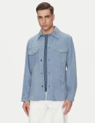 Michael Kors Кожено яке CS5800P4R4 Светлосиньо Regular Fit