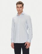 Michael Kors Риза MK0DS01555 Светлосиньо Slim Fit