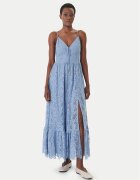 Michael Michael Kors Лятна рокля MS683HQKQ9 Светлосиньо Regular Fit