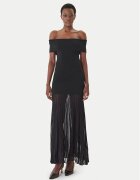 Michael Michael Kors Плетена рокля MS683HGBFD Светлосиньо Slim Fit