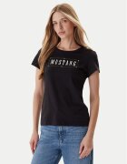 Mustang Тишърт Loa 1016754 Екрю Slim Fit