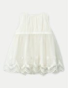 NAME IT Елегантна рокля Demille 13240057 Екрю Regular Fit