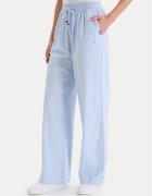 Nautica Текстилни панталони W126-NALTR-1020-01X Wide Leg