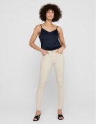 Only Дънки 15218655 Екрю Skinny Fit