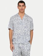 Only & Sons Риза Dash 22032733 Екрю Regular Fit