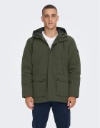 Only & Sons Зимно яке 22022654 Сив Regular Fit