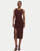 Patrizia Pepe Ежедневна рокля 2A3081/JZ26-B887 Кафяв Slim Fit