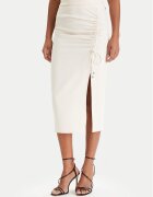 Patrizia Pepe Миди пола 8G0530/A701-W409 Екрю Regular Fit