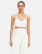 Patrizia Pepe топ 2C1635 A411 Бял Regular Fit
