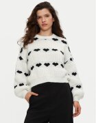 Pieces Пуловер Nove 17152014 Екрю Regular Fit