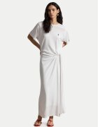 Polo Ralph Lauren Ежедневна рокля 211B18063001 Бял Relaxed Fit