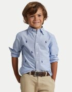 Polo Ralph Lauren Риза 322878876001 Светлосиньо Regular Fit