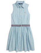 Polo Ralph Lauren Рокля тип риза 313934151001 Светлосиньо Regular Fit
