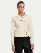 Rinascimento Яке от имитация на кожа CFC0119619003 Екрю Regular Fit