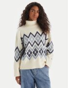 ROXY Поло Saltwater Lover ERJSW03673 Екрю Regular Fit