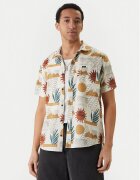 RVCA Риза Anytime AVYWT00489 Екрю Regular Fit