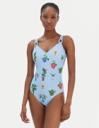 Seafolly Бански костюм Playa Bonita 11098DD287 Светлосиньо