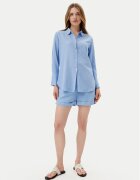Selmark Комплект от риза и текстилни шорти BC176 Relaxed Fit
