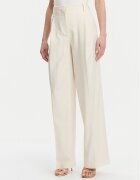 Simona Corsellini Текстилни панталони P25CPPA01901 Екрю Relaxed Fit
