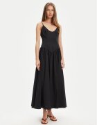 Staud Лятна рокля Dena R24S2109PO Slim Fit