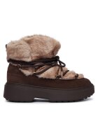 Tommy Hilfiger Апрески Fur Suede Lace-Up Snow Boot FW0FW09545